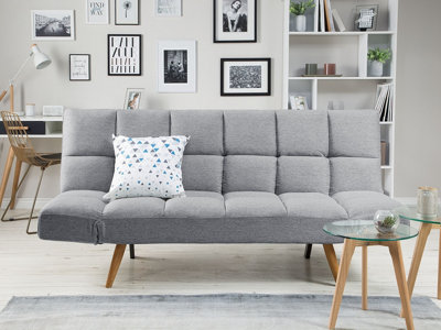 Retro Fabric Sofa Bed Grey INGARO