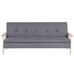 Retro Fabric Sofa Bed Grey TJORN