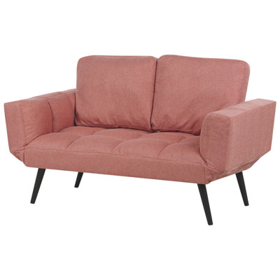 Retro Fabric Sofa Bed Pink BREKKE