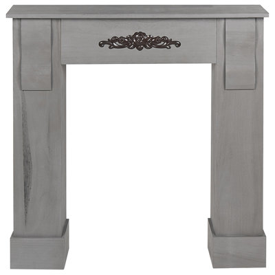Retro Fireplace Mantel Grey MANDRE