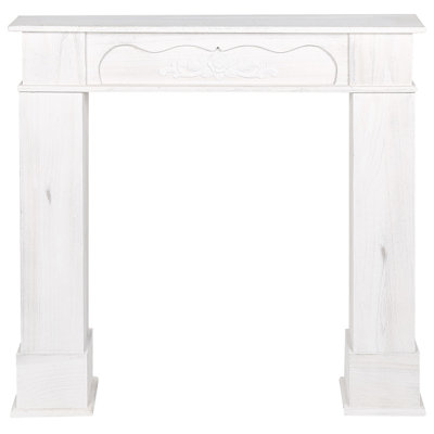 Retro Fireplace Mantel White NARNIA