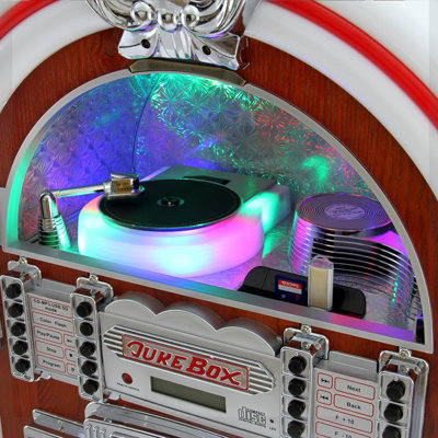 Retro Jukebox Sound System 1950s Vintage Stereo Entertainment Centre