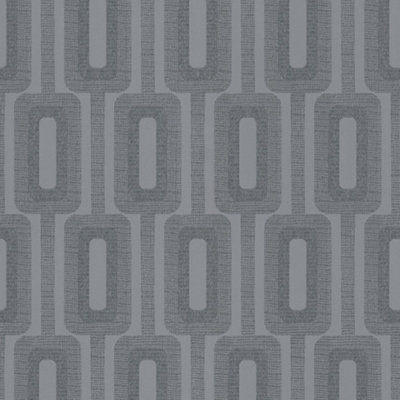 Retro Key Wallpaper In Charcoal And Silver