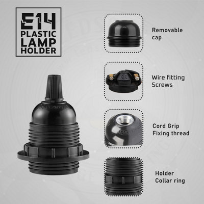 Retro Style Screw E27 Light Bulb Lamp Holder Base Pendant Socket Bulb ...