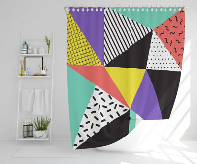 Retro Themed Geometrics (Shower Curtain) / Default Title Price Comparisons | Compare The Build