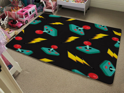 Retro Video Game Joystick Designer Special Soft Home Rug