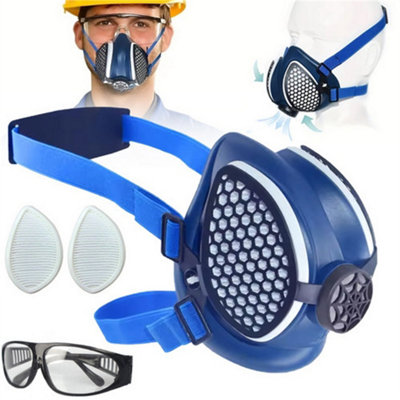 Reusable Face Mask with Replaceable Filters, Dust Protection