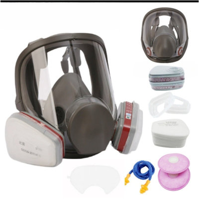 Reusable Full Face Respirator Mask 6800 Gas Mask with Filters 6001 2091 ...