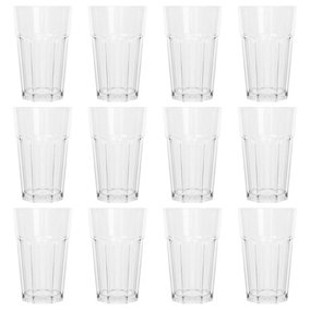 Reusable Plastic Highball Glasses - 400ml - Pack of 12