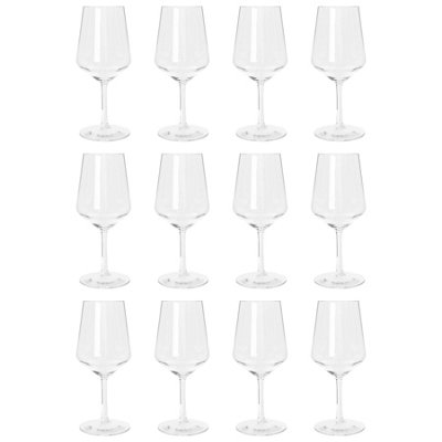 Reusable Plastic Wine Glasses - 500ml - Pack of 12