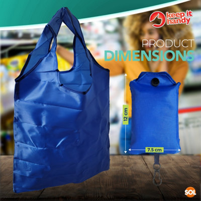 Reusable Shopping Bags Foldable in a Pouch Foldaway Shopping Bags for Women Grocery Tote Bag Foldable