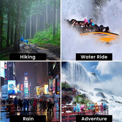 Reusable Waterproof Poncho Raincoats - 5