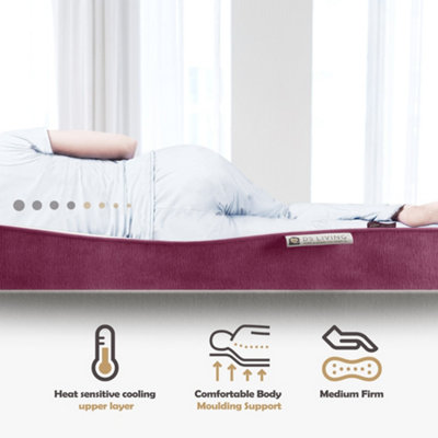 Reve Garnet Hybrid Gel-Flex Memory Foam Mattress