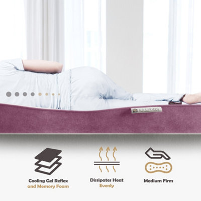 Reve Ruby Hybrid Gel-Flex Memory Foam Mattress 3ft Single