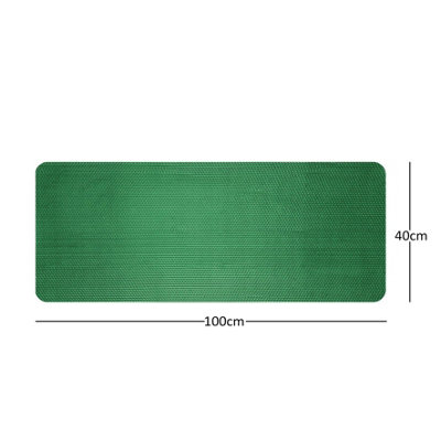 Reversible Dual-Colour Blue/Green PVC Anti Slip Shower Mat Bath Mat - Rectangular 100x40 cm - 4