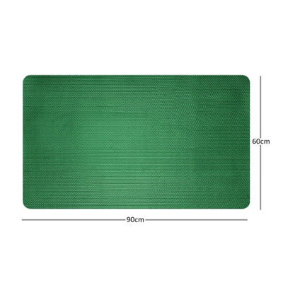 Reversible Dual-Colour Blue/Green PVC Anti Slip Shower Mat Bath Mat - Rectangular 90x60 cm - 4
