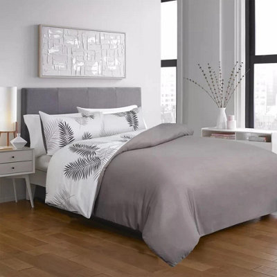 Reversible Printed Dover Cover 3-Piece Leaf Super Soft & Breathable Quilts Bedding Set Single Double King & Super King Sizes