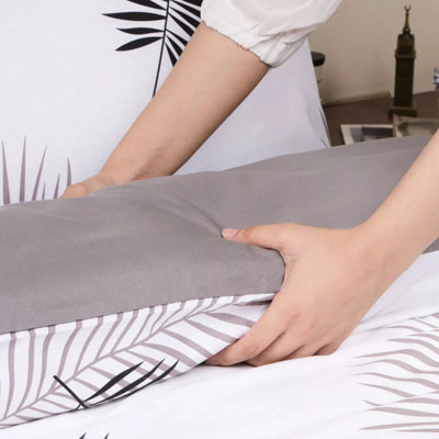 Reversible Printed Dover Cover 3-Piece Leaf Super Soft & Breathable Quilts Bedding Set Single Double King & Super King Sizes