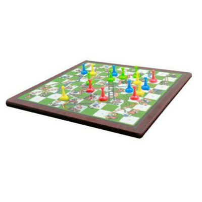 Rexco Wooden 10 in 1 Traditional Board Games Family Toy Play Set Box ...
