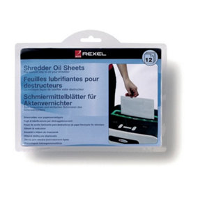 Rexel 12-Pack Office Shredder Oil Sheets A5
