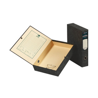 Rexel Colorado Classic Box Files with Lock Spring Plain,Pack of 5
