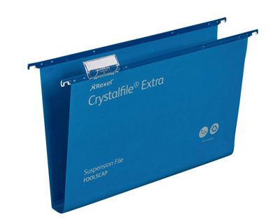 Rexel Foolscap Heavy Duty Suspension Files with Tabs and Inserts for ...