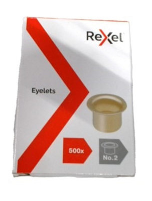 Rexel Natural Brass Finish Eyelets, For up to 20 Sheets, 4.7 mm ...