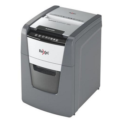 Rexel Optimum Auto Feed+ 100 Sheet Automatic Cross Cut Paper Shredder 34 Litre