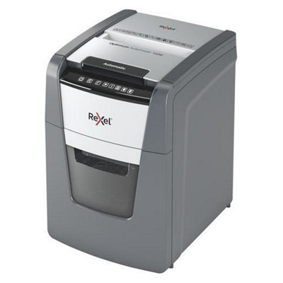 Rexel Optimum Auto Feed+ 100 Sheet Automatic Micro Cut Paper Office Shredder 34 Litre