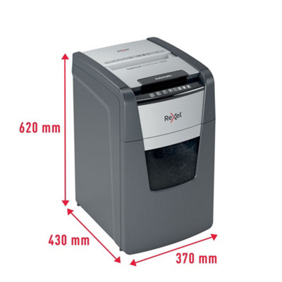 Rexel Optimum Auto Feed+ 150 Sheet Automatic Micro Cut Paper Office Shredder 44 Litre