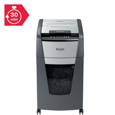 Rexel Optimum Auto Feed+ 225 Sheet Automatic Cross Cut Paper Office Shredder 60 Litre