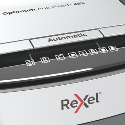 Rexel Optimum Auto Feed 45 Sheet Automatic Cross Cut Paper Shredder 20 Litre