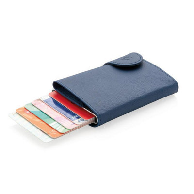 RFID Secure Cardholder Wallet Blue With Gift Box