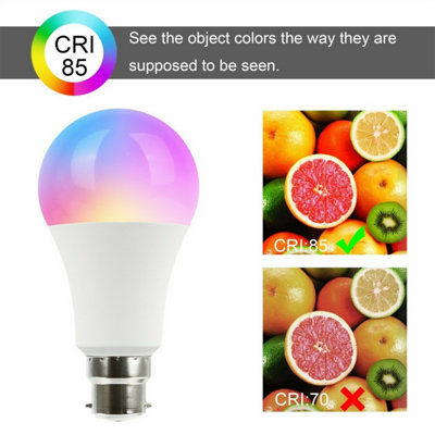 RGB bulb LED light B22 16 color change + remote control bayonet light ...