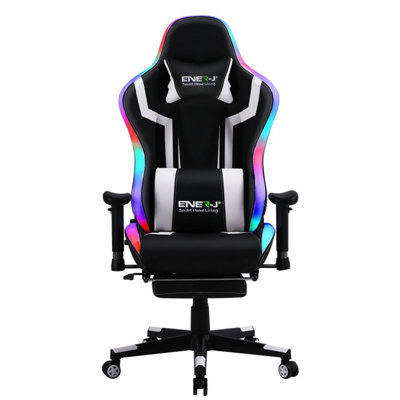 Pink rgb gaming online chair