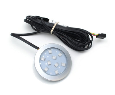 RGB LED Color Changeable Under Cabinet Shelf Down Light Round Orbit ...