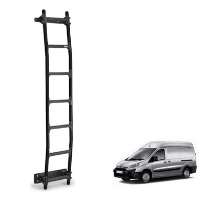 Rhino Black Van Ladder for the Citroen Dispatch (2007-2016) Roof Height H2