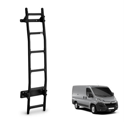 Rhino Black Van Ladder for the Citroen Relay (2006+) Roof Height H1