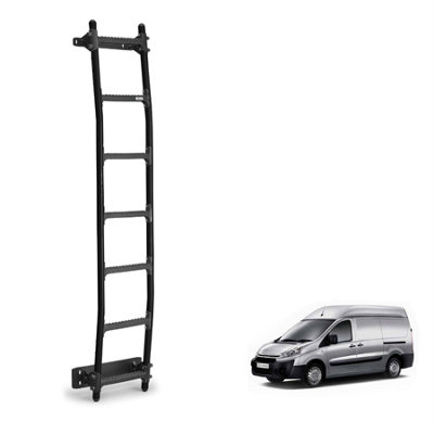 Rhino Black Van Ladder for the Fiat Scudo (2007-2016) Roof Height H2
