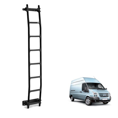 Rhino Black Van Ladder for the Ford Transit (2000-2014) Roof Height High