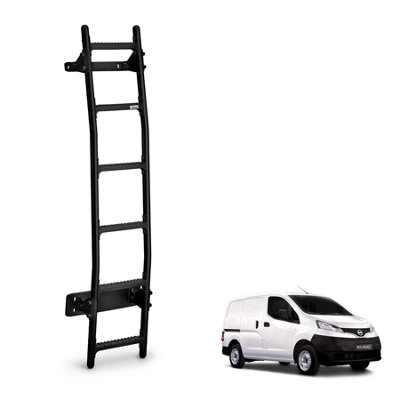 Rhino Black Van Ladder for the Nissan NV200 (2009-2021) Roof Height