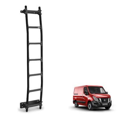 Rhino Black Van Ladder for the Nissan NV400 (2010-2021) Roof Height H1