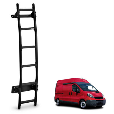 Rhino Black Van Ladder for the Renault Trafic (2001-2014) Roof Height High