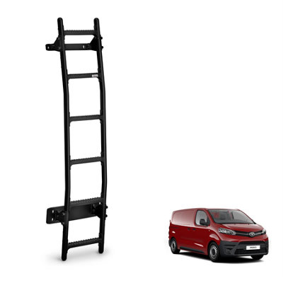 Rhino Black Van Ladder for the Toyota Proace (2016+) Roof Height