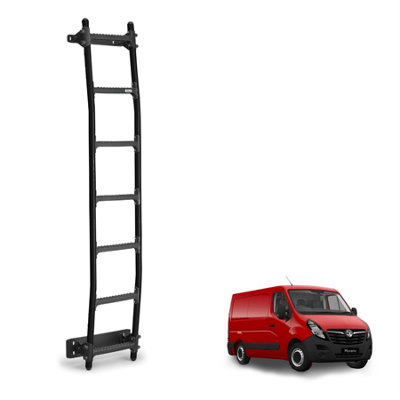 Rhino Black Van Ladder for the Vauxhall Movano (2010-2021) Roof Height H1