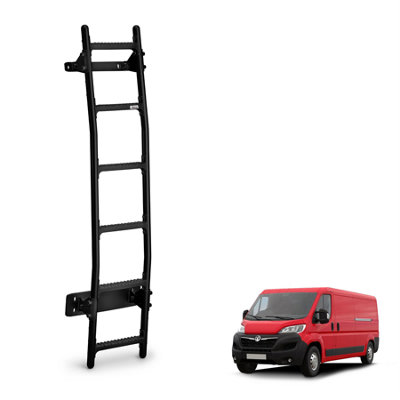 Rhino Black Van Ladder for the Vauxhall Movano (2021+) Roof Height H1
