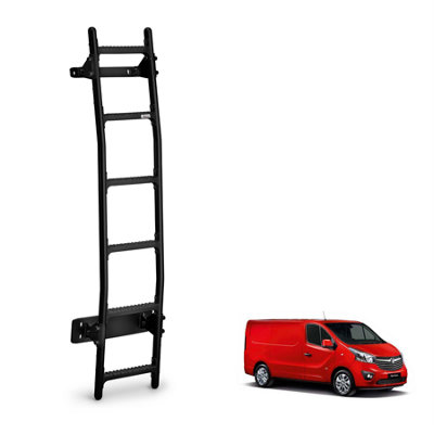 Rhino Black Van Ladder for the Vauxhall Vivaro (2014-2019) Roof Height Standard