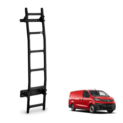 Rhino Black Van Ladder for the Vauxhall Vivaro (2019+) Roof Height