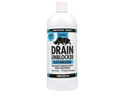 Rhino Heavy-Duty Bathroom Drain Unblocker 1 Litre - Fast Acting ...