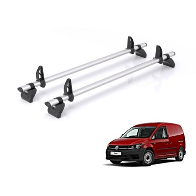 RHINO Roof Rack for VW Caddy (2010-2020) 2x Aluminium Roof Bars ...